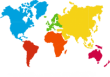 Thumbnail design of playground marking/equipment - World Map (standard is without words)