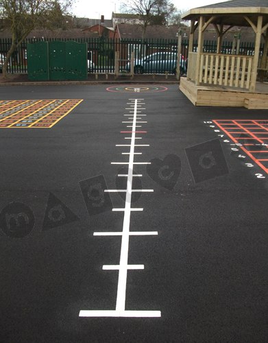 Photo of playground marking/equipment - Number Line Blank - 10 Section | School playground markings / Primary schools / Educational